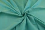 Tiffany Blue  Handwoven Zari Border Pure Cotton Fabric - Image 3