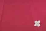 Pinkish Red Handwoven Zari Border Pure Cotton Fabric - Image 2