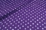 Dark Purple Bandhani Tie Dye 100% Pure Soft Cotton Satin Finish Fabric