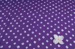 Dark Purple Bandhani Tie Dye 100% Pure Soft Cotton Satin Finish Fabric - Image 2
