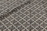 Natural Black Bagru Handblock Printed Cotton Fabric