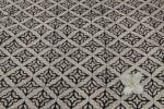 Natural Black Bagru Handblock Printed Cotton Fabric - Image 2