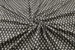 Natural Black Bagru Handblock Printed Cotton Fabric - Image 3