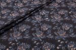 Natural Black Bagru Handblock Printed Cotton Fabric