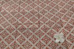 Natural Red Bagru Handblock Printed Cotton Fabric - Image 2