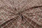 Natural Red Bagru Handblock Printed Cotton Fabric - Image 3