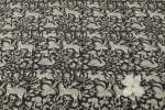 Natural Black Bagru Handblock Printed Cotton Fabric - Image 2