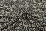 Natural Black Bagru Handblock Printed Cotton Fabric - Image 3