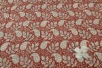 Natural Red Bagru Handblock Printed Cotton Fabric - Image 2