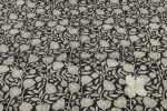 Natural Black Bagru Handblock Printed Cotton Fabric - Image 2