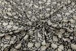 Natural Black Bagru Handblock Printed Cotton Fabric - Image 3