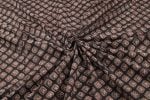 Natural Black Bagru Handblock Printed Cotton Fabric - Image 3