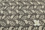 Natural Black Bagru Handblock Printed Cotton Fabric - Image 2