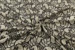 Natural Black Bagru Handblock Printed Cotton Fabric - Image 3