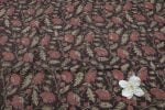 Natural Black Bagru Handblock Printed Cotton Fabric - Image 2