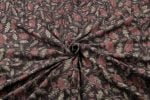Natural Black Bagru Handblock Printed Cotton Fabric - Image 3
