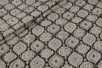 Natural Black Bagru Handblock Printed Cotton Fabric