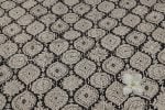 Natural Black Bagru Handblock Printed Cotton Fabric - Image 2