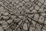 Natural Black Bagru Handblock Printed Cotton Fabric - Image 3