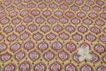 Royal Yellow MUL Floral Handblock Printed 100% Pure Soft Cotton Fabric - Image 2