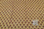 Royal Yellow MUL Floral Handblock Printed 100% Pure Soft Cotton Fabric - Image 2