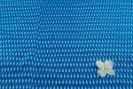 Sapphire Blue Mercerised Fine Handloom Ikkat Tie-Dye Pure Soft Cotton Fabric - Image 2