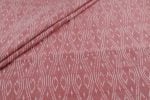 Pink Mercerised Fine Handloom Ikkat Tie-Dye Pure Soft Cotton Fabric