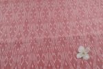Pink Mercerised Fine Handloom Ikkat Tie-Dye Pure Soft Cotton Fabric - Image 2