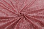 Pink Mercerised Fine Handloom Ikkat Tie-Dye Pure Soft Cotton Fabric - Image 3