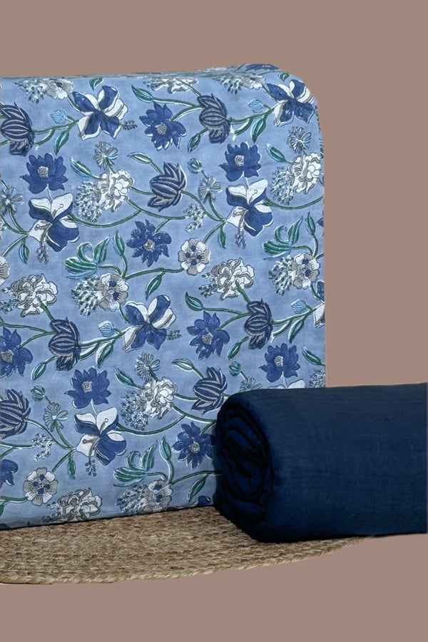 2Pc Pure Soft Cotton Top and Handloom Cotton Bottom Fabric Set 2Pc Pure Soft Cotton Top and Handloom Cotton Bottom Fabric Set - Image 1