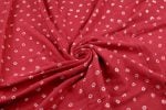 Cardinal Red Bandhani Tie Dye 100% Pure Soft Cotton Satin Finish Fabric - Image 3