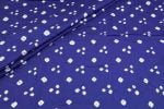 Dark Blue Bandhani Tie Dye 100% Pure Soft Cotton Satin Finish Fabric