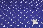 Dark Blue Bandhani Tie Dye 100% Pure Soft Cotton Satin Finish Fabric - Image 2