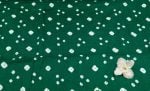 Dark Green Bandhani Tie Dye 100% Pure Soft Cotton Satin Finish Fabric - Image 2