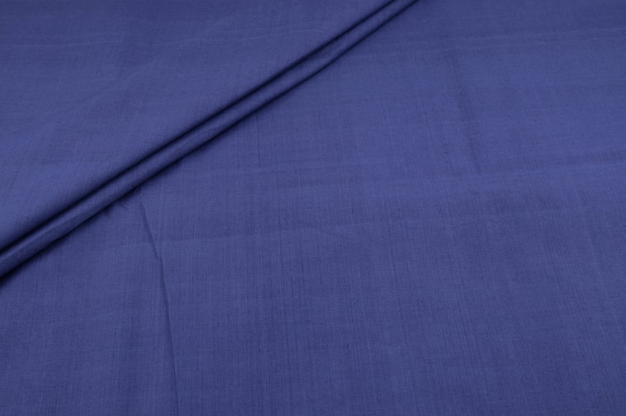 Blue Flowy HandLoom Pure Soft Cotton Fabric Blue Flowy HandLoom Pure Soft Cotton Fabric - Image 1