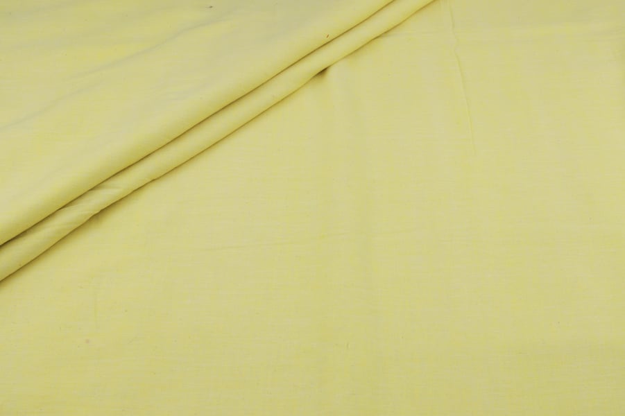 Primrose Yellow Flowy HandLoom Pure Soft Cotton Fabric Primrose Yellow Flowy HandLoom Pure Soft Cotton Fabric - Image 1
