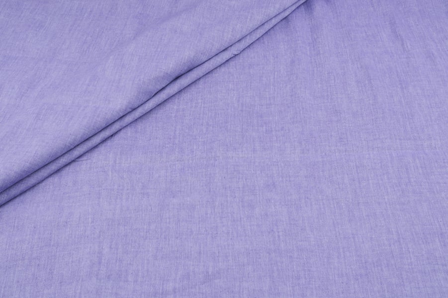 Periwinkle Purple Flowy HandLoom Pure Soft Cotton Fabric Periwinkle Purple Flowy HandLoom Pure Soft Cotton Fabric - Image 1