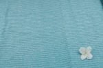 Pastel Blue Flowy HandLoom Woven Stripes Pure Soft Cotton Fabric - Image 2