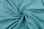 Pastel Blue Flowy HandLoom Woven Stripes Pure Soft Cotton Fabric - Image 3