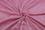 Cherry Blossom Pink Flowy HandLoom Woven Stripes Pure Soft Cotton Fabric - Image 3