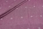 Rouge Pink Woven Design Flowy HandLoom Pure Soft Cotton Fabric