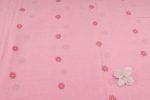SoftPink Woven Design Flowy HandLoom Pure Soft Cotton Fabric - Image 2