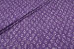 Grape Purple Bagru Handblock Printed Cotton Fabric