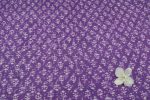 Grape Purple Bagru Handblock Printed Cotton Fabric - Image 2