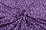 Grape Purple Bagru Handblock Printed Cotton Fabric - Image 3