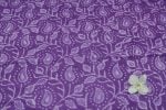 Grape Purple Bagru Handblock Printed Cotton Fabric - Image 2