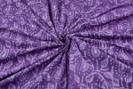 Grape Purple Bagru Handblock Printed Cotton Fabric - Image 3