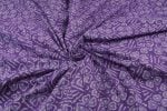 Grape Purple Bagru Handblock Printed Cotton Fabric - Image 3