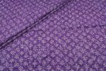 Grape Purple Bagru Handblock Printed Cotton Fabric