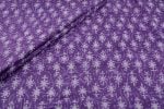 Grape Purple Bagru Handblock Printed Cotton Fabric